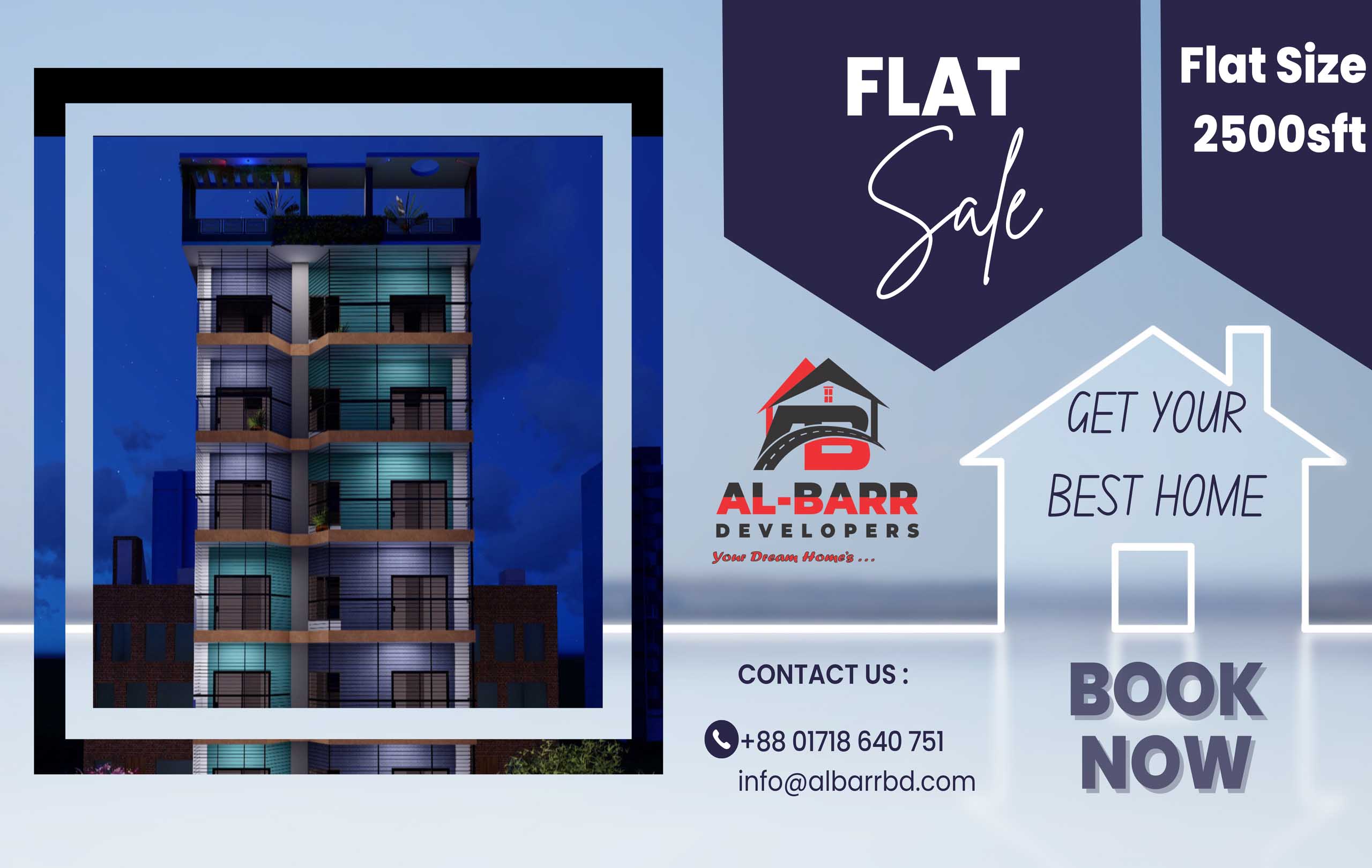 Home blue and white home real estate facebook cover 1